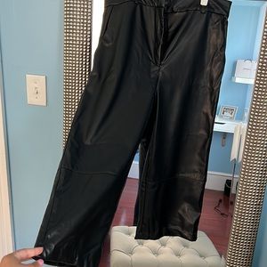 Target- US Size 16, Never Worn but no tags, Leather Culottes, Wide-Straight Leg